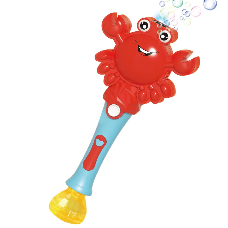 Outdoor Summer Toys Electric Bubble Machine with Music Light Up Bubble Wand Toys for Party Wedding Gifts