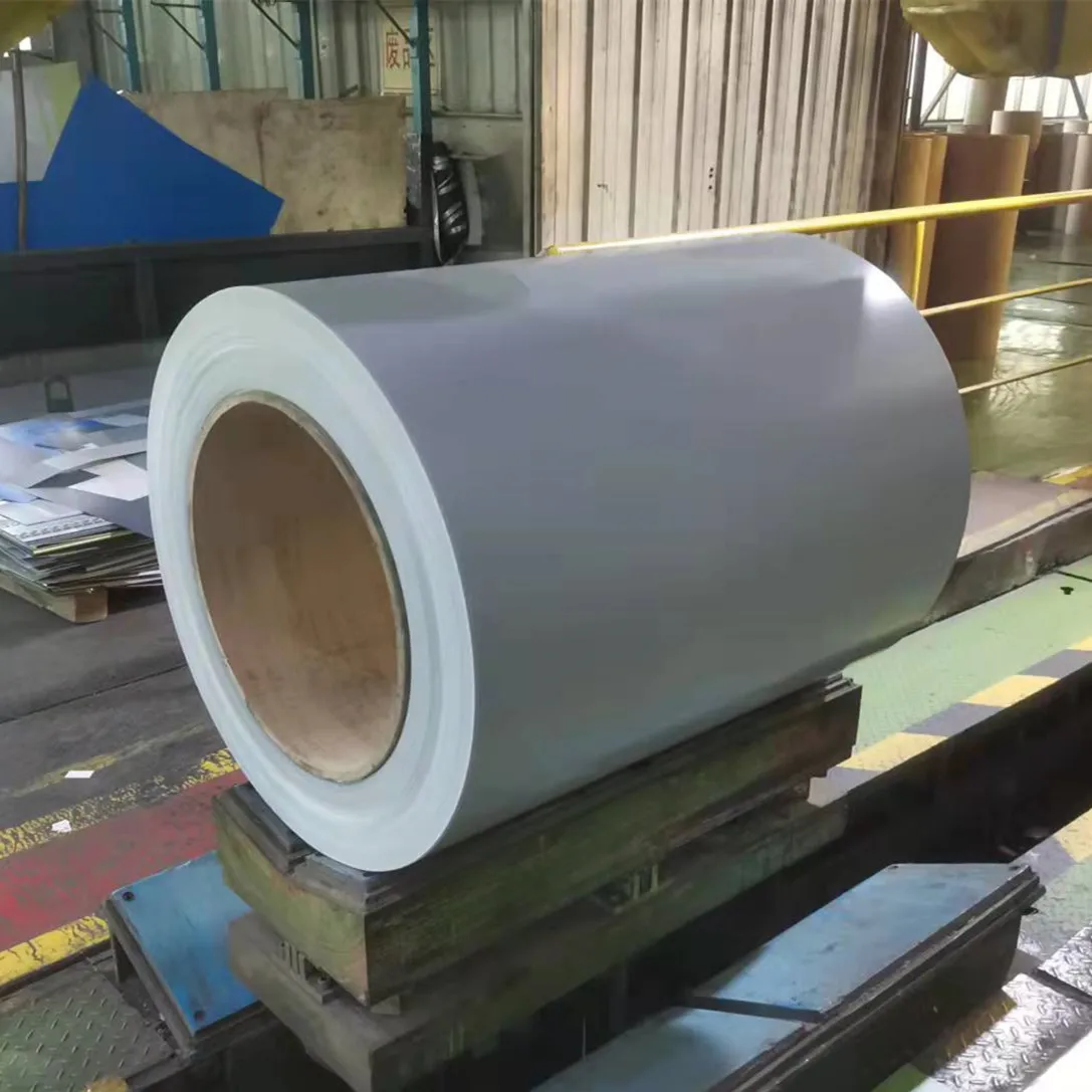 ASTM A463 Prepainted Aluminized Steel Coil  17/5 microns 20/13um AS270  for heat insulation Ral7035