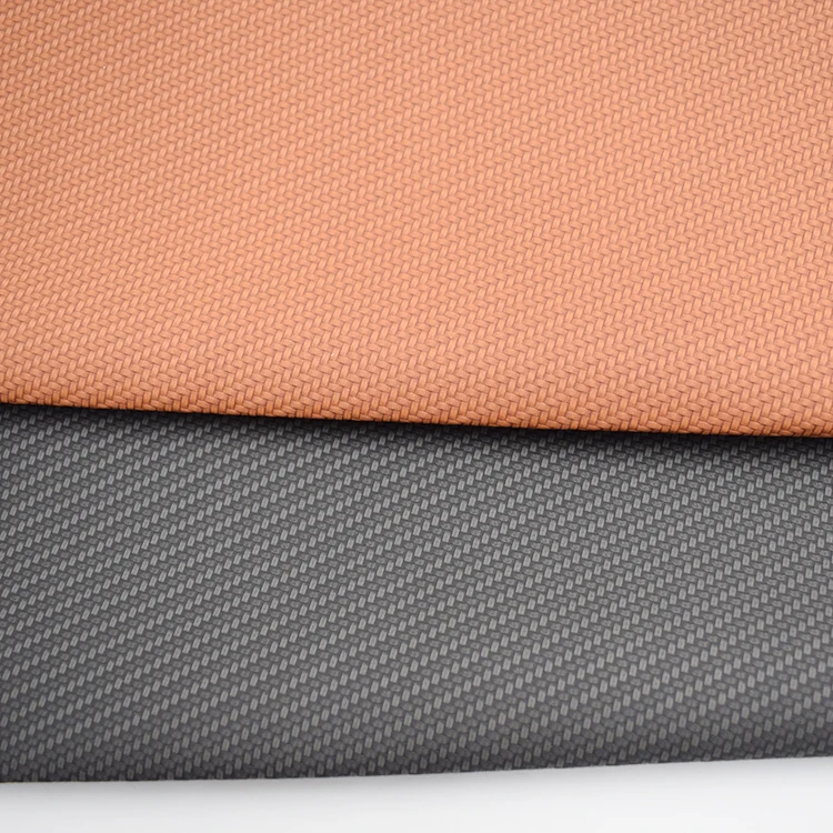 straw mat embossed strips pu leather for notebook label book binding