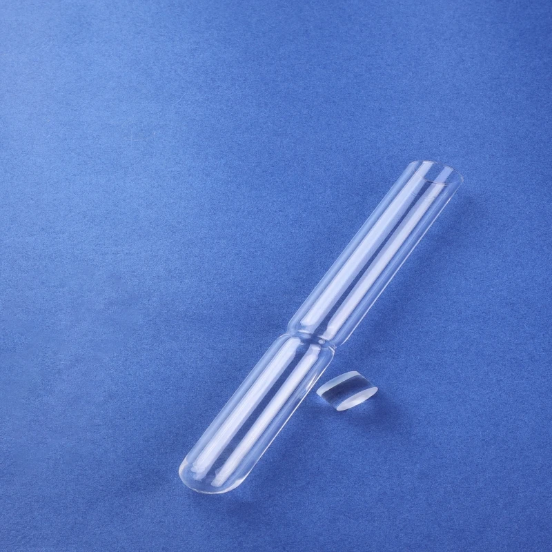 donghai clear furnace frosted High Purity Quartz Glass Pipe Clear End Open Quartz Test flange tube