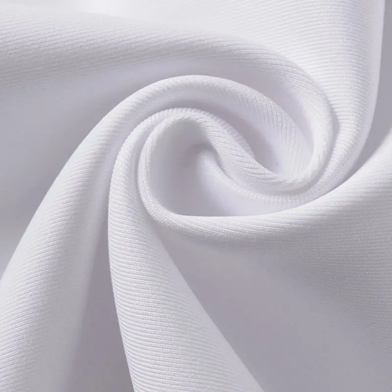 100% Polyester   High Quality   120GSM  Mesh Interlock Memory Sportswear Fabric 100% Stretchy Heat Transfer Knitted Technique