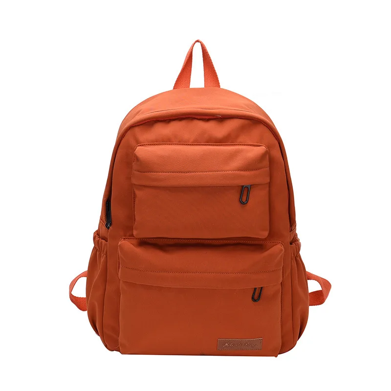 Wholesale Simple Fashion Korean Style Back Pack Bag Women Girls Canvas School Backpack