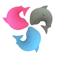Силиконовые Игрушки для ванны, детская игрушка для ванны или бассейн, игрушки для малышей 1-3, Игрушки для ванны для мальчиков и девочек, которые плавают, поп и палочка для ванны Time-Shark