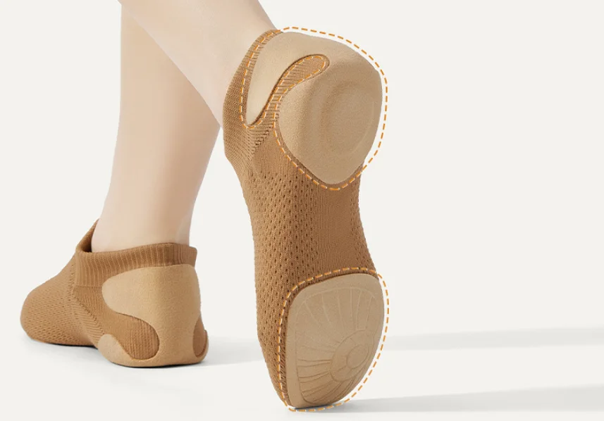 Wholesale Cheap In Stock Low MOQ High-top soft-soled lace-up black jazz dance boots dance practice shoes adult men and women