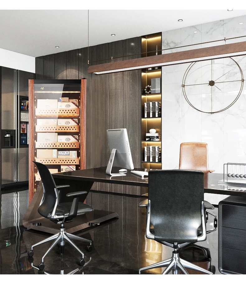 Factory Customization OEM Cigar Bar Humidor cedar wooden cigar cooler cigar humidor cabinets for bar