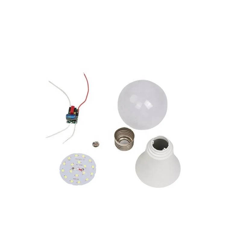 Заводской корпус, дешевый необработанный материал, детали 12 Вт, Zhongshan, светодиодная лампа Skd Chip Driver