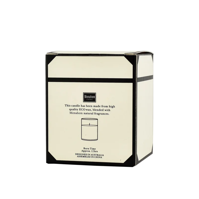 Scented Candle in Glass Jar Smokeless Scented Soy Wax Scented Candle Gift Box Packaging