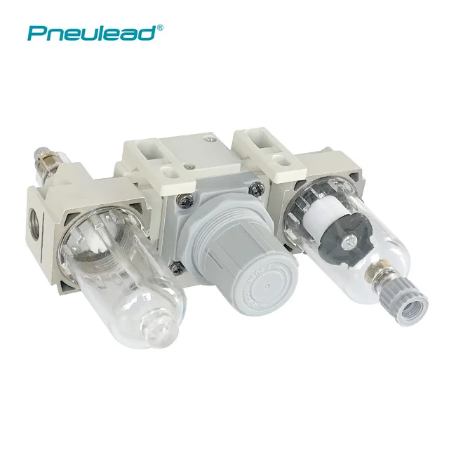 SMC AC Series Three Units Combination Air Source Treatment FRL With pressure Gauge