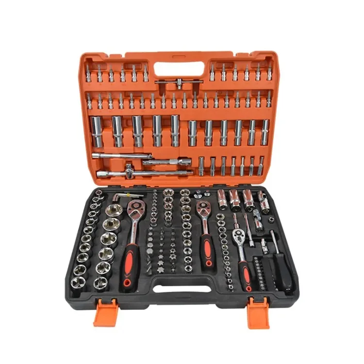 172 Pcs Cabinet Tools Hand Box Socket Wrench Case Kit Hardware Auto Repair Automotive Sets Tool Set