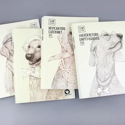 Hard cover PP cute dog pet design office supply A4 documents file folder with 40 slots inner pocket