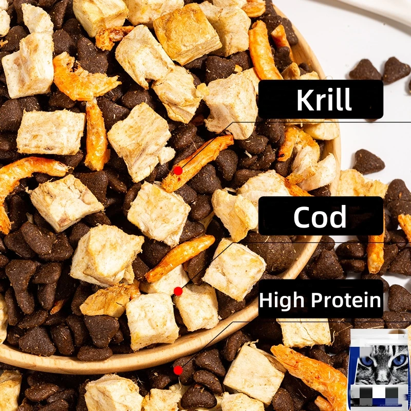 Wholesale Direct Sale Private Label High Protein Grain Free Pet OEM 10kg Pet Food  Bulk Dry Cat Food