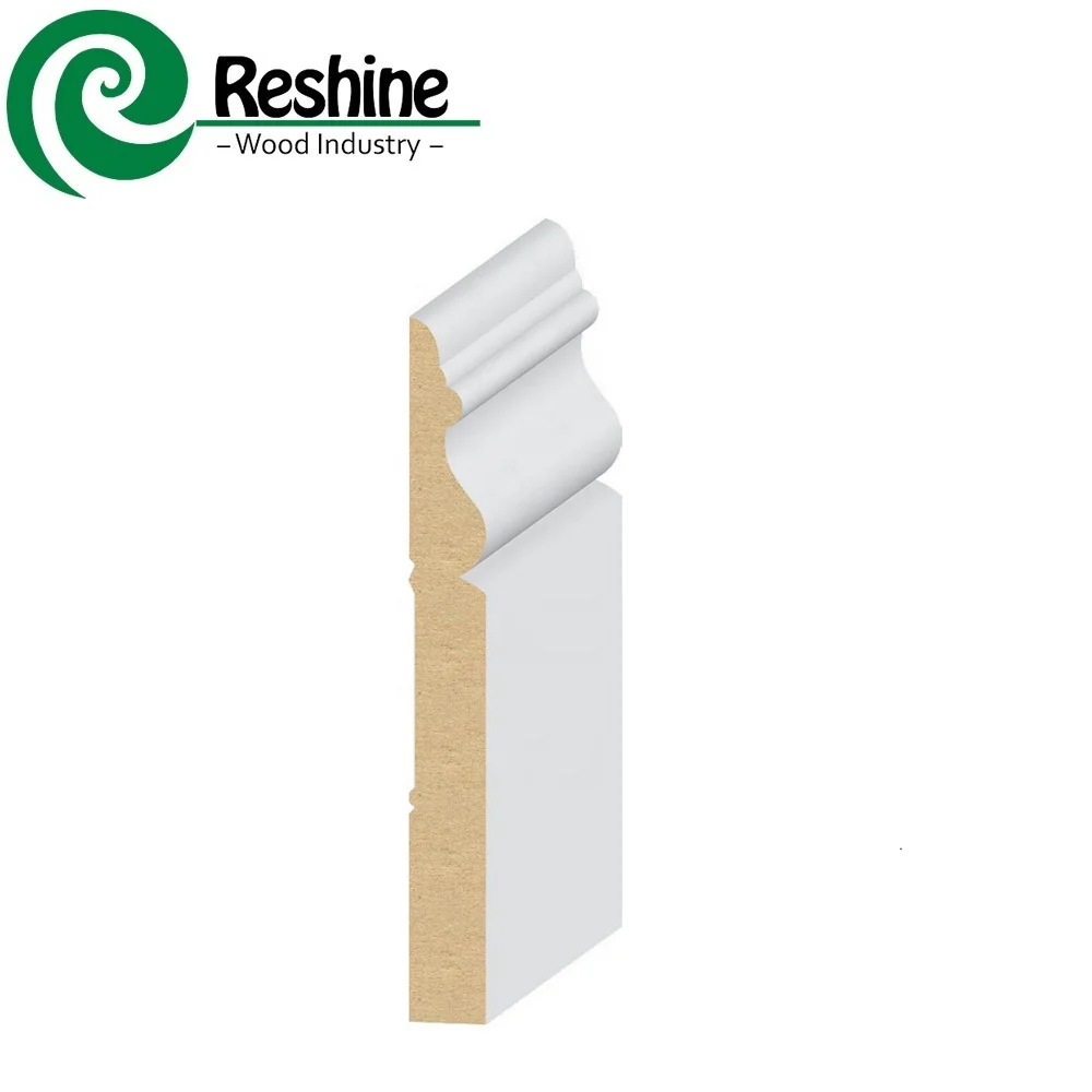 Decorative wood moulding line skirting  wooden tile trim corner