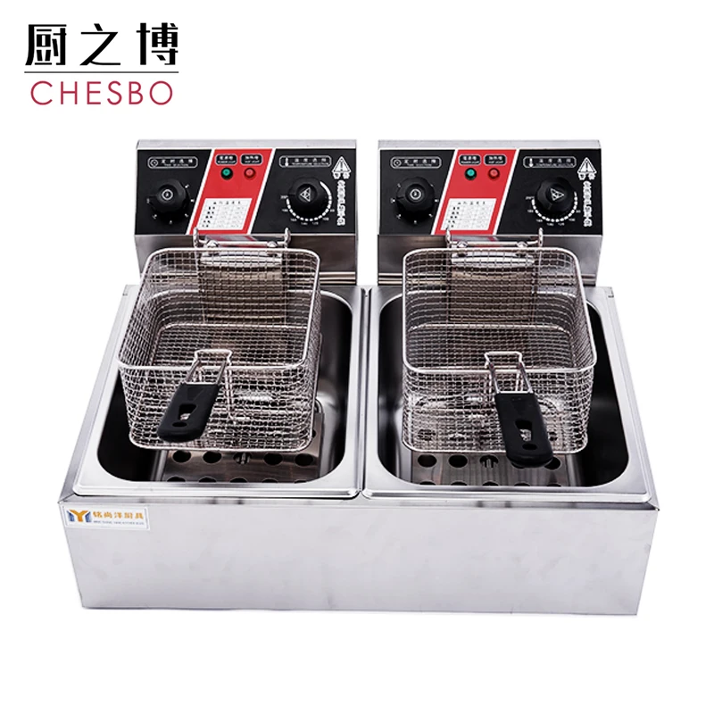 Professional supplier electric deep fryer deep frying potato machine for potato chips french fries