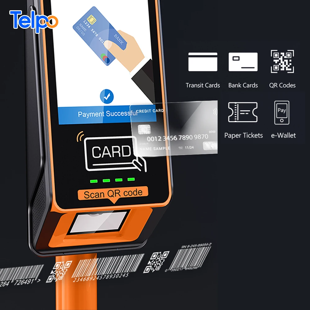 Calypso GPS automatic fare collection system bank card touch screen ticket validator machines for bus payment