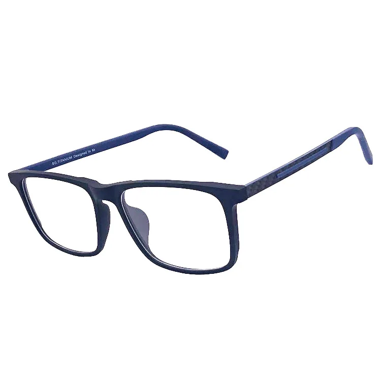 Square Women Men Fashion Reading Eyewear Computer Reader Anti Blue Light Optical Glasses TR90  Carbon Fiber Frame 2021 Unisex