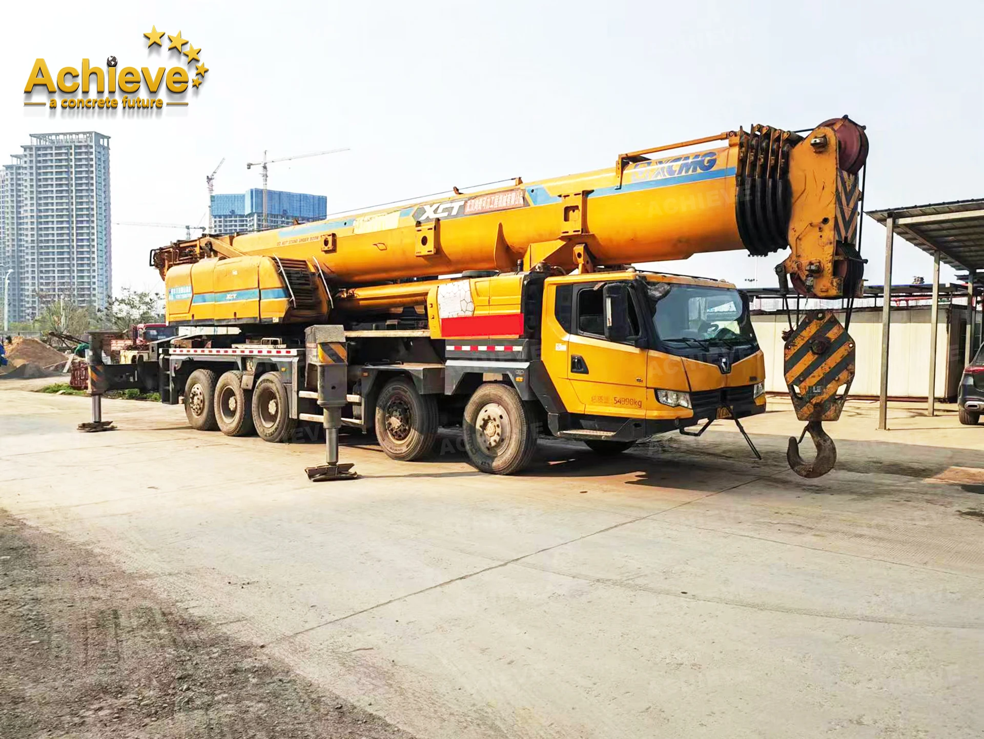 Achieve 2018 Heavy-Duty Truck Crane QY100K QY100K-II QY130K QY130K6C XCT80 Mobile Crane Chinese Brand ACHIEVE Used Truck Cranes