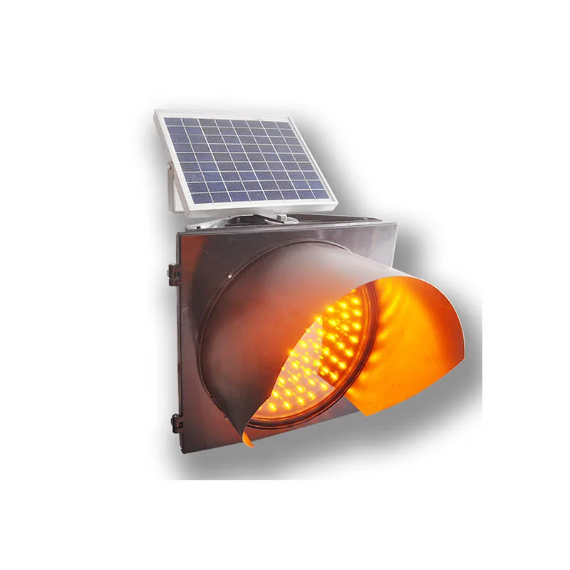 
The hot selling products of the factory are solar energy traffic light LED high quality 400mm amber strobe traffic light 