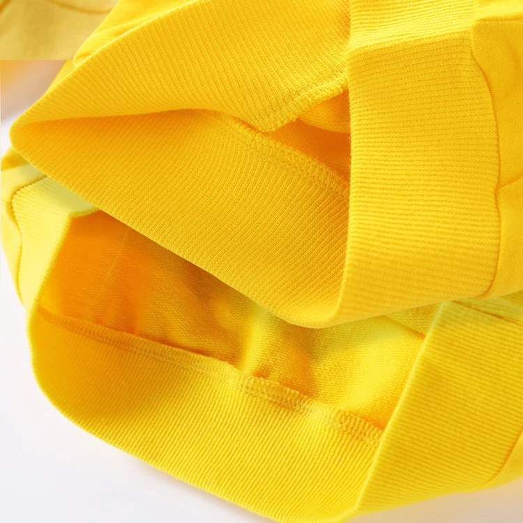 2022 kids clothes Custom logo toddler boys hoodies sweatshirts solid color oversized pullover terry cotton kids sweatshirt