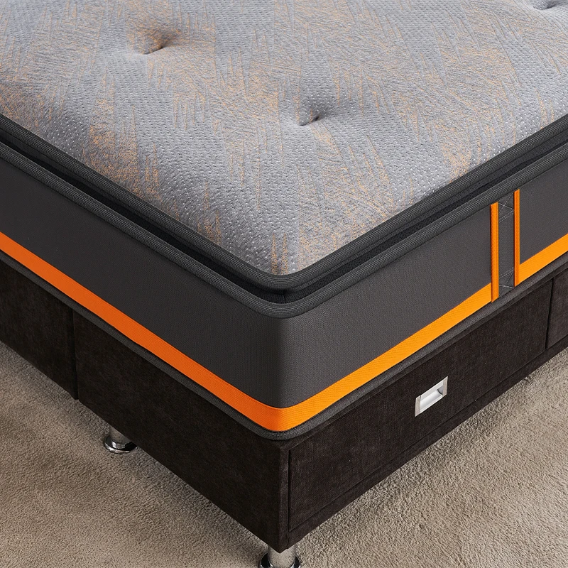 Orthopedic King Queen Full Size In A Box Rolled Up Hypo-allergenic Pillow Top Memory Foam Pocket Spring Mattress