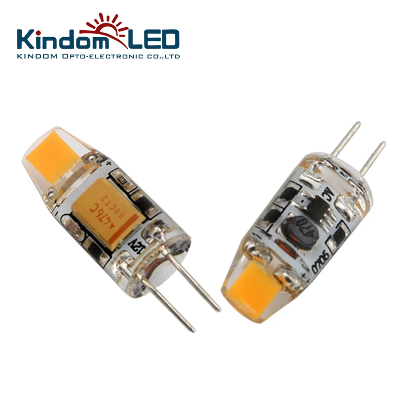 high quality 1.2W Nail design silica glue G4 light COB G4 bulb 12V lampe