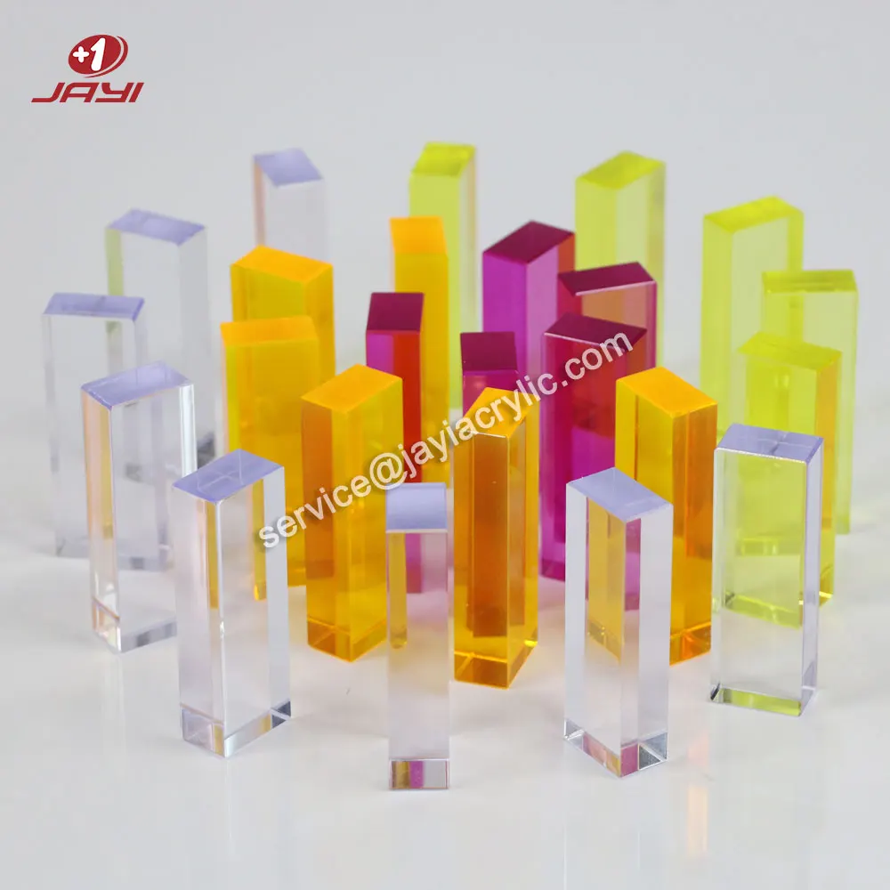 JAYI горячая Распродажа 30 48 54 блоков Tumbling Tower Lucite Пользовательские мини акриловые наборы игры акриловый Штабелируемый