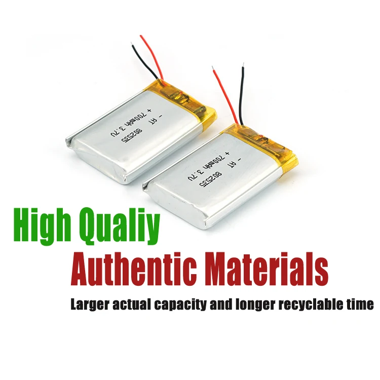 802535 702535 700mAh 600mah Battery rechargeable kc 3.7v Lipo battery lithium ion batteries for Dog trainer