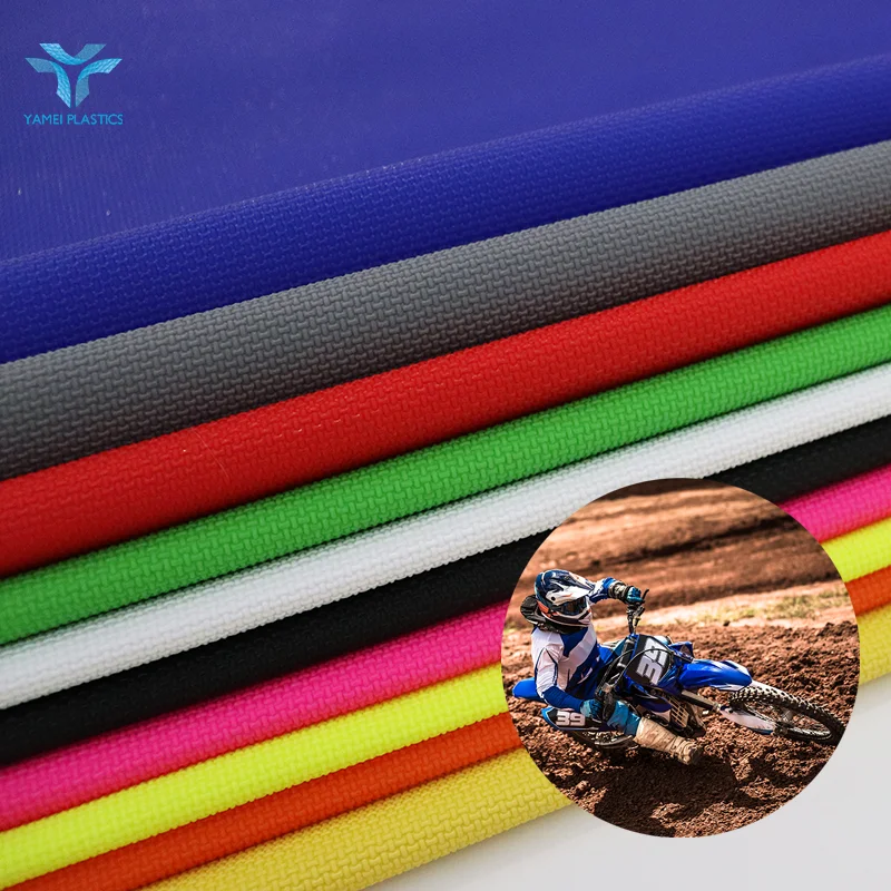 Manufacturer Customization Multicolor Dirt Bike Seat Cover Surface Protector Faux Synthetic Leather PVC Leather for Motorcycles