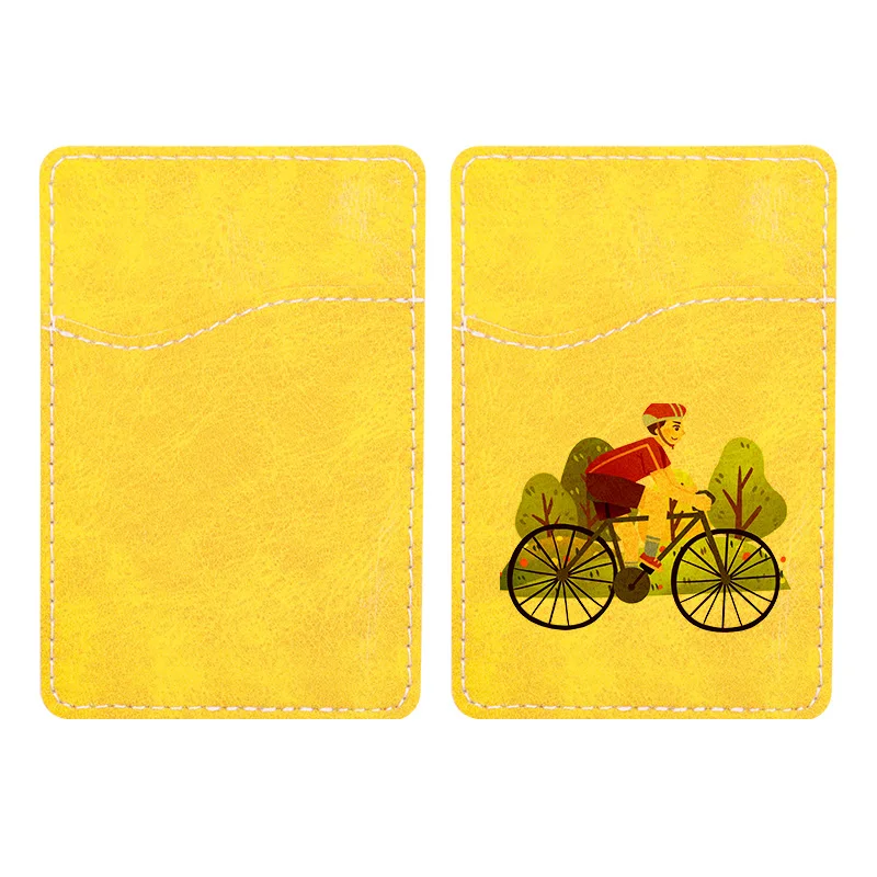 New Trendy Wholesale Promotion PU Leather Blank Sublimation Cell Phone Card Holder