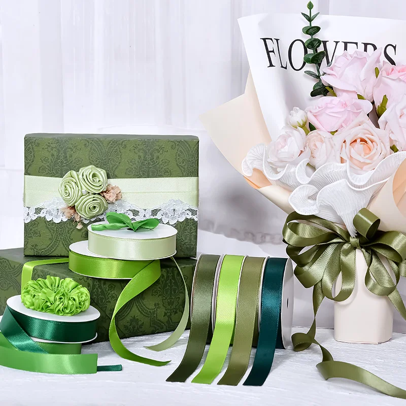 Factory Single Faced Polyester 24 Colors 5/8 Inch 16mm Satin Ribbon