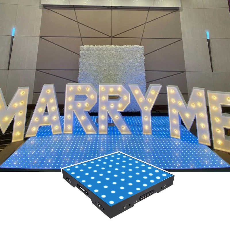 outdoor dmx led dance floor magnetic 64 pixels stage lights wedding party colorful dance floor for disco