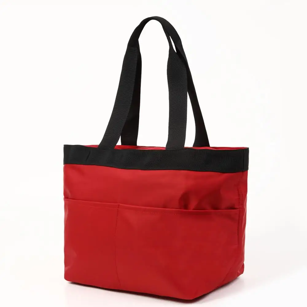 
Quality assured trendy plain large canvas tote bag handbag 