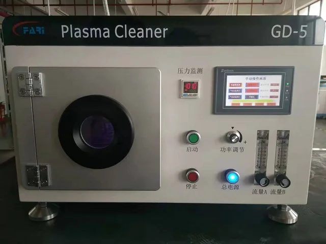Lab Compact Vacuum Plasma Cleaner with Plasma Chamber and Vacuum Pump