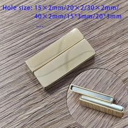 VEROMCA Wholesale Hole size 40*3mm Stainless Steel Flat clasp for Bracelet Making