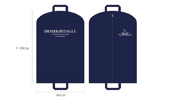 Пылезащитный дышащий нетканый чехол с логотипом на заказ, складной мешок для одежды