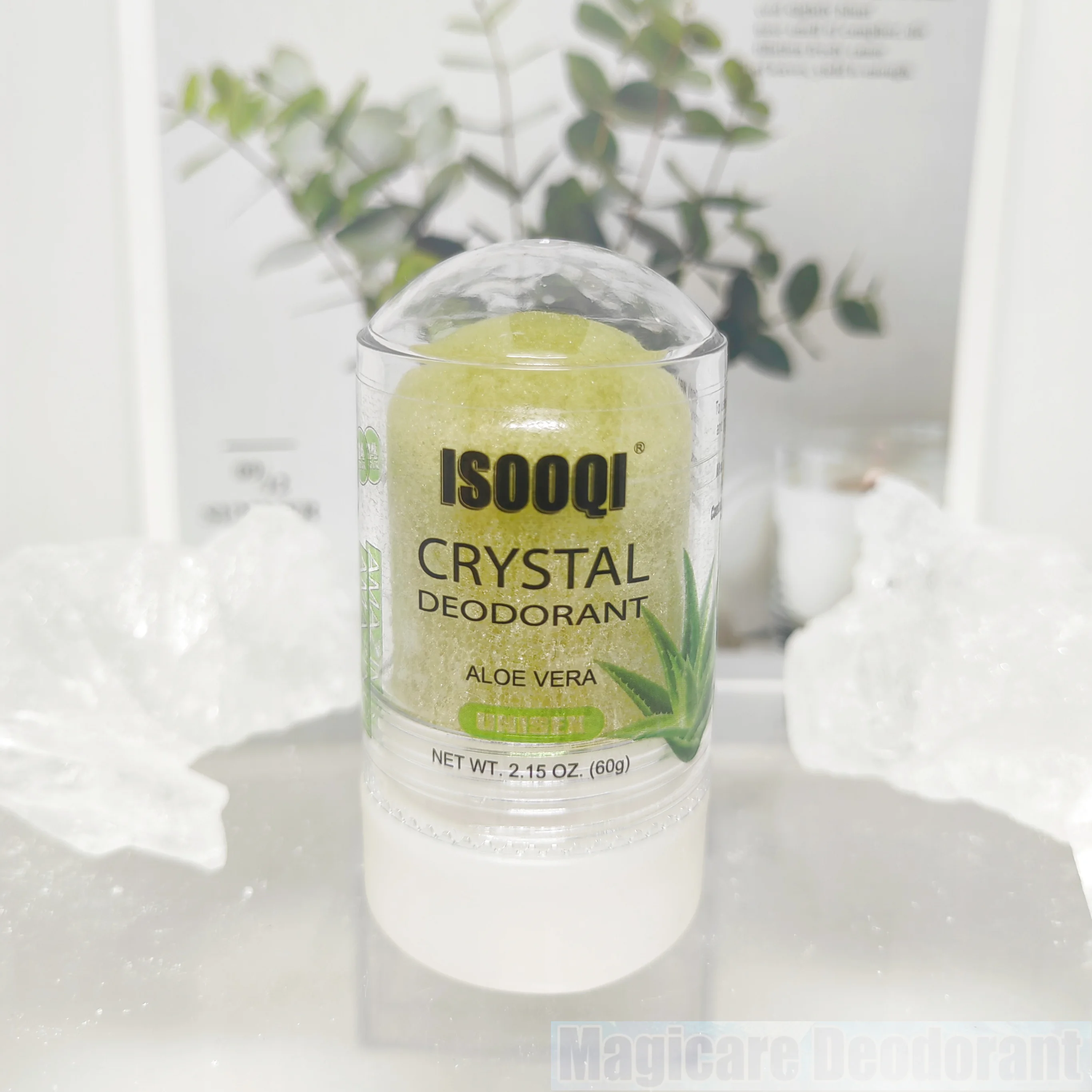 MAGICARE 60G Mangosteen Alum Stick Potassium Alum Block Antiperspirant Stone Crystal Deodorant Natural Unisex piedra de alumbre