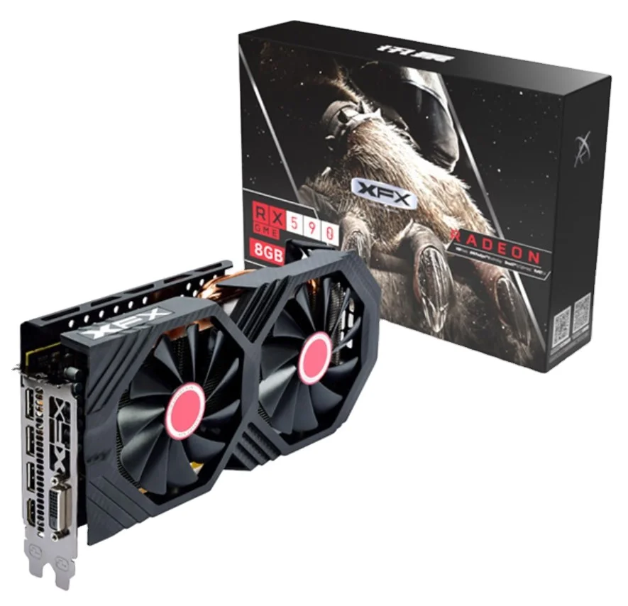 original new amd Radeon rx 580 8gb gaming mining graphic card for PC gpu video card XFX Amd radeon rx590 8gb