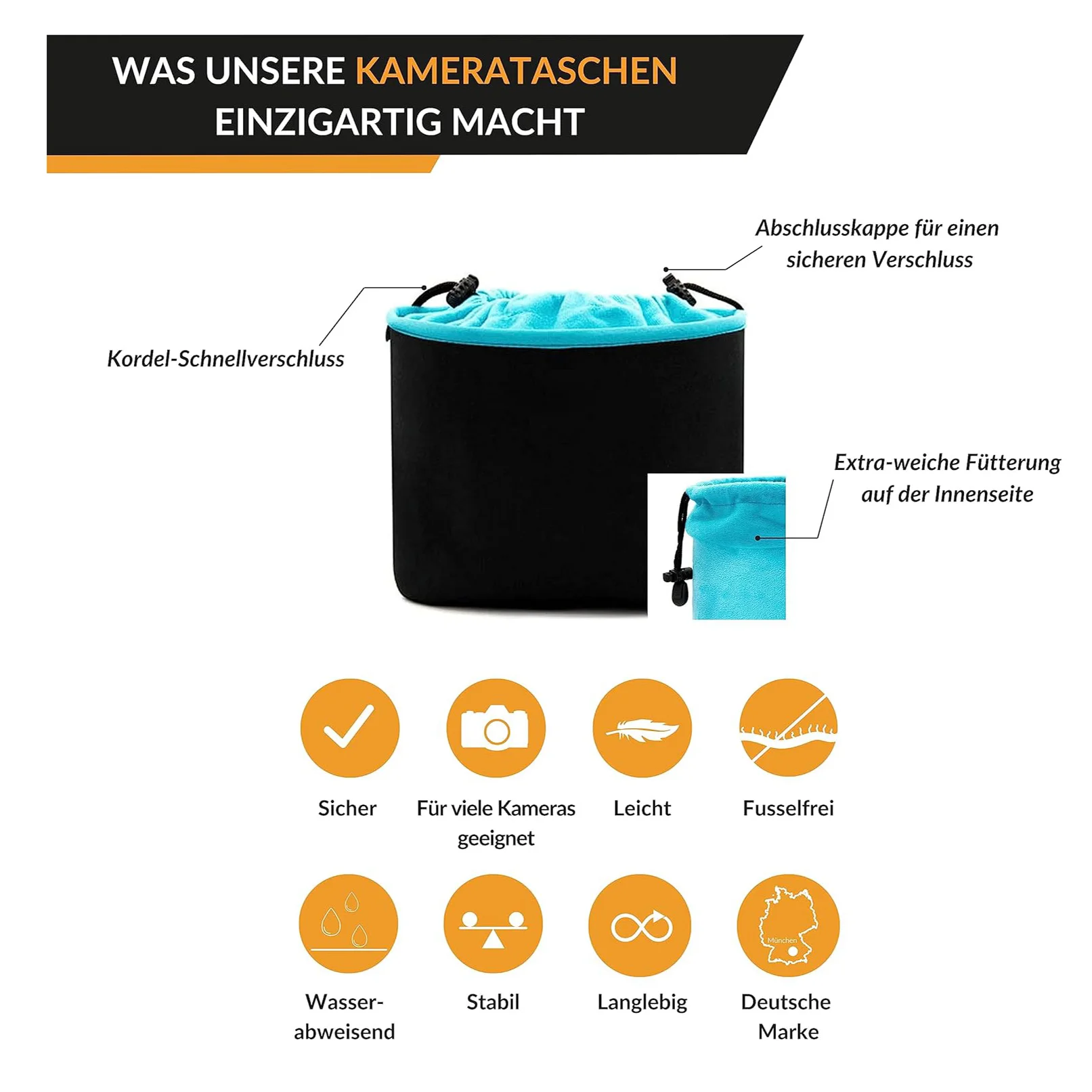 Lining Protect Camera Equipment Camera Bag Backpack Handbag Swaddling Cloth Replacement Waterproof Sleeve Neoprene Camera Bag