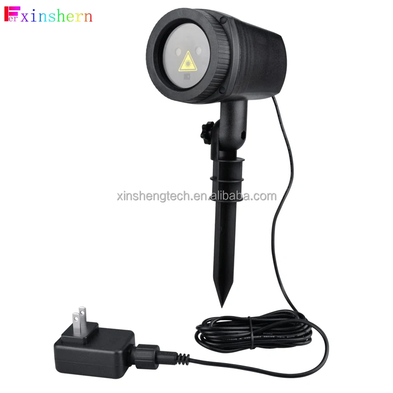 Meteor Shower Waterproof with Remote Decorative Patterns Christmas Green Laser Lights Landscape Projector