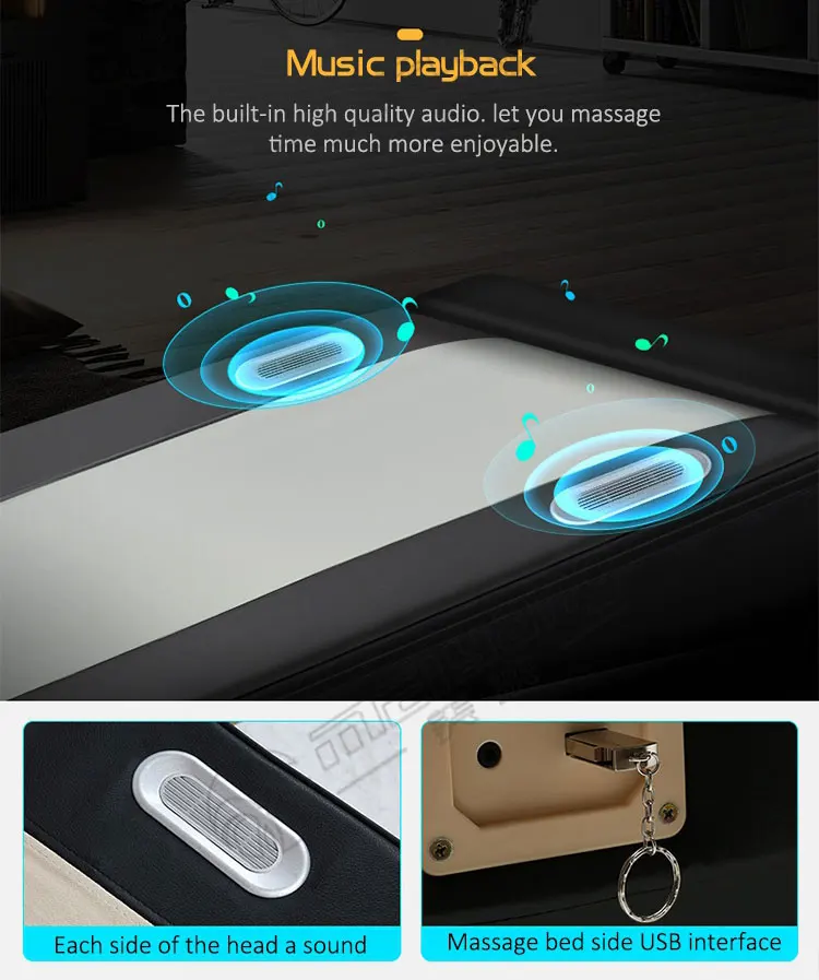 
Meiyang oem Korea folding jade roller thermal massage bed wholesale 