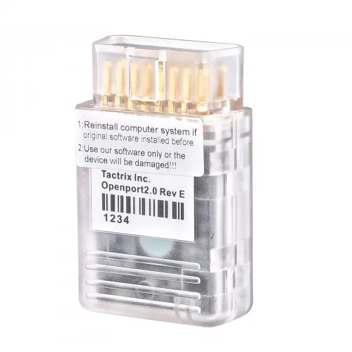 Full Chip Version Tactrix Openport 2.0 + ECUFLASH Cable J2534 for Toyota/ Ford/ Mazda/ JLR/ Mitsubishi/ Subaru