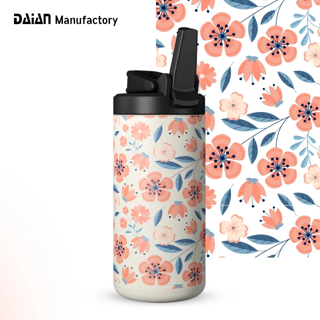 Daian New Design Patent Insulated Thermal Vacuum Flask Sublimation Blank Stainless Steel Kids Tumbler Water Bottle