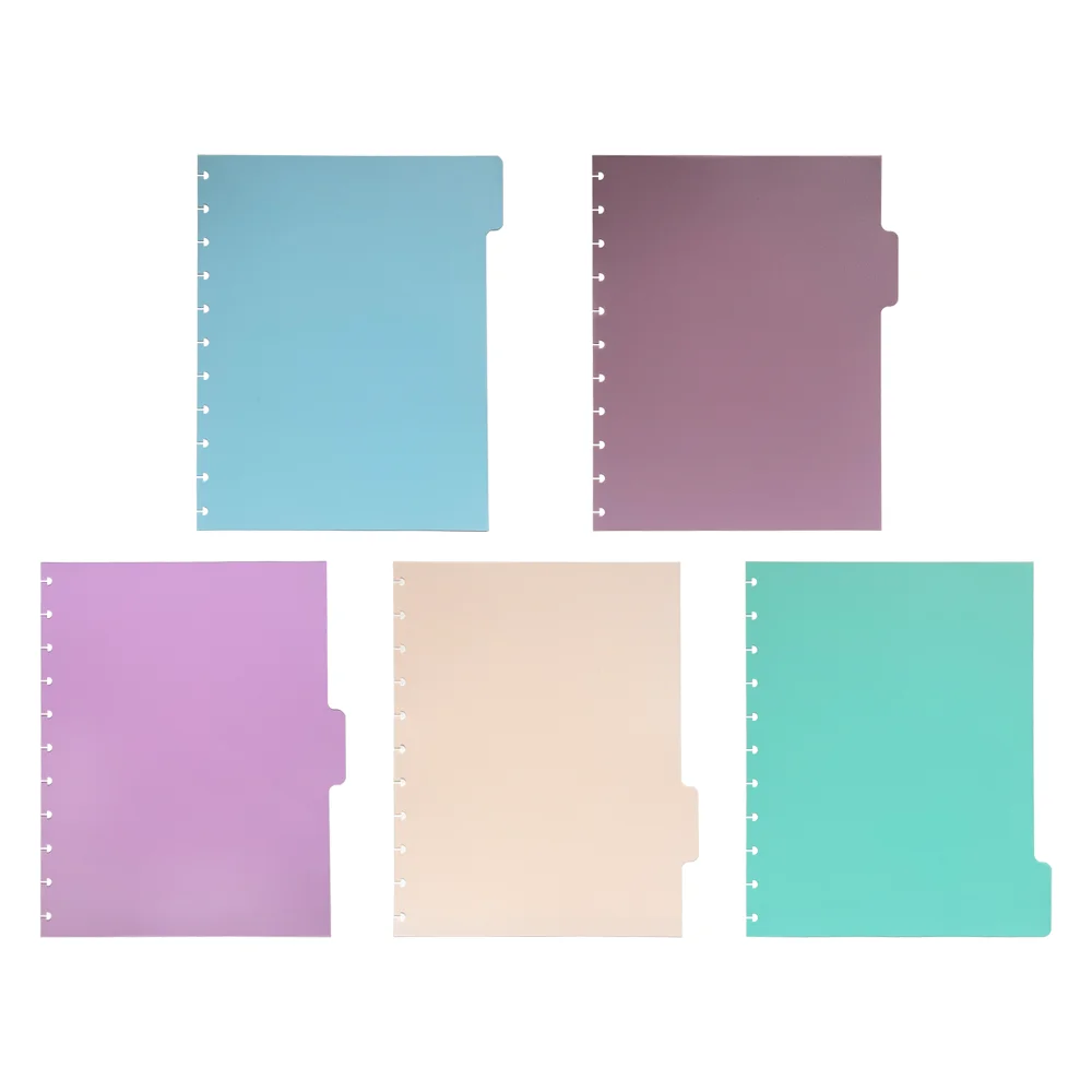 Five-page mushroom hole five-color separator, three-hole five-color protective paper note classifier