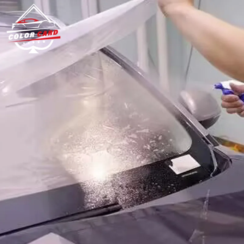 Автостекло 7.5mil 90% VLT TPU высокогидрофобная прозрачная оконная пленка DYNOflex Защитная для лобового стекла