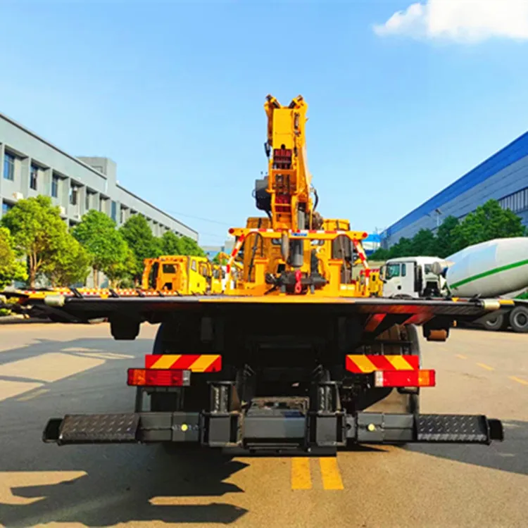 SHACMAN 6x4 Flatbed Truck 18 Tons Wrecker Truck with Crane 3 Tons -60 Tons Tow Truck for Sale