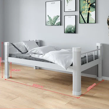 dormitory double twin size steel iron slatted metal raised garden bed frame queen metal bed