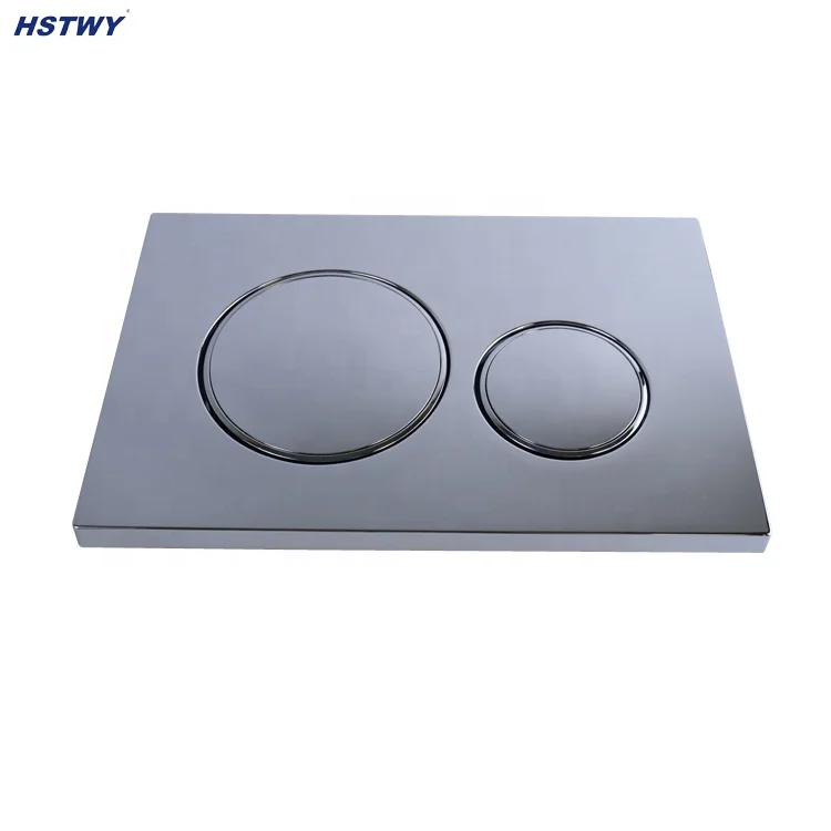 Concealed Cistern Wall mounted Matt Black with Chrome Trims Actuator Flush Plate Push Button F5090-3 Push Panel fit with Sigma20