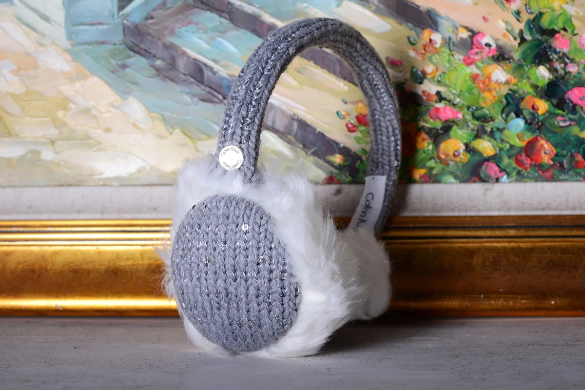 Winter warm earmuffs ladies foldable earmuffs cute version plush plus velvet windproof ear warmer