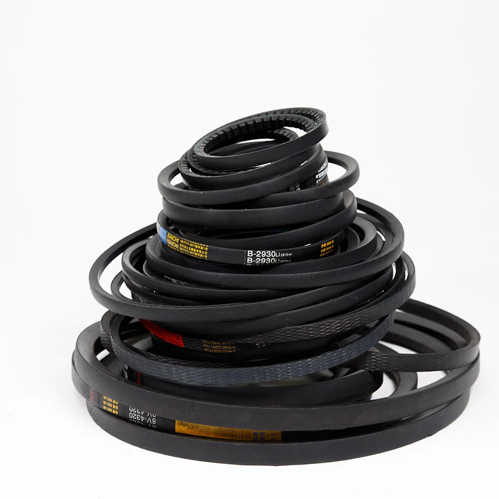 Hot selling model A-32 B-45 B-256 B-521 Raw Edge Cogged Belt As Alternator Belts good quality and low price