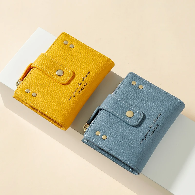 Taomicmic Rivet purses and handbags Multi-functional wallets for women fashionable