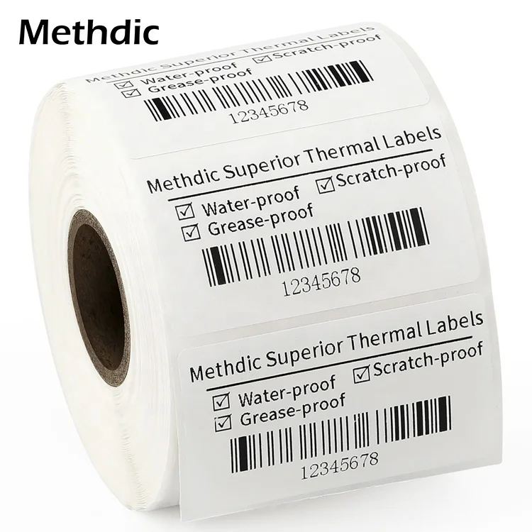 Best selling thermal label roll custom size self-adhesive label sticker waterproof shipping label